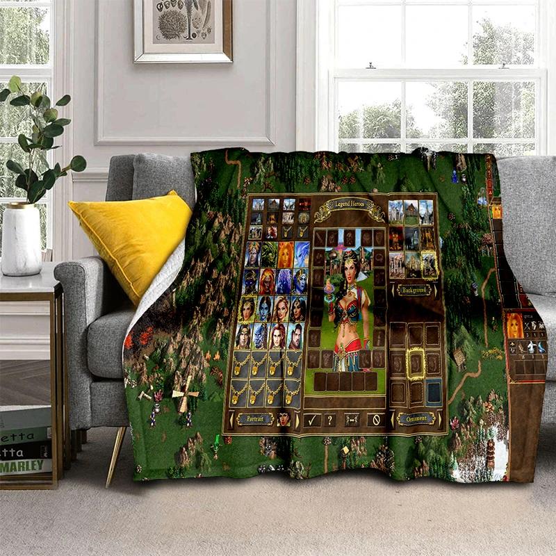 HOMM3 Heroes of Might and Magic Map 29 Style New Treasure Chest Blanket,Soft Throw Blanket for Home Bedroom Bed Sofa Travel Kid