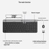 Logitech K580 Wireless Bluetooth Keyboard & Pebble Mouse Combo