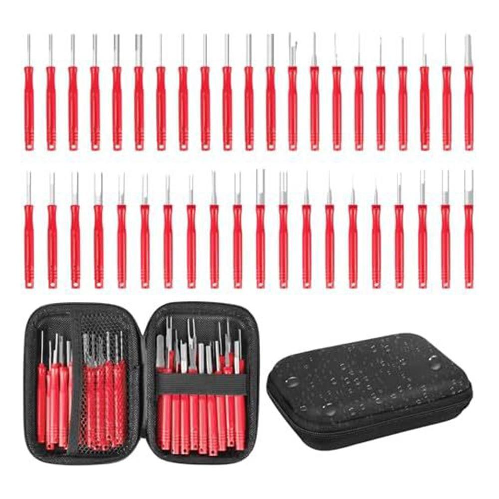 30Pcs/set Handheld Wire Terminal Removal Tool Reusable Pin Connector Removal Tool Automotive Repair