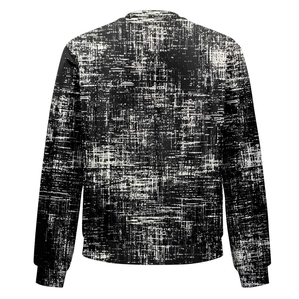 Jackets For Women Long Sleeve  Lightweight Zip Up Cropped Vintage Print  Outerwear Casual Quilted Jackets Whith Pockets