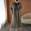 Women's Plus Size Long Double-Sided Wool Coat - Autumn/Winter 2025 Collection