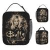 Buffys The Vampires Slayers Spike Lunch Bag For Child Print Lunch Box Kawaii Office Cooler Bag Convenient Oxford Tote Food Bags