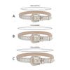 Elegant Rhinestones Belt For Women PU Leather Waistband With Adjustable Length And Sparkling Design