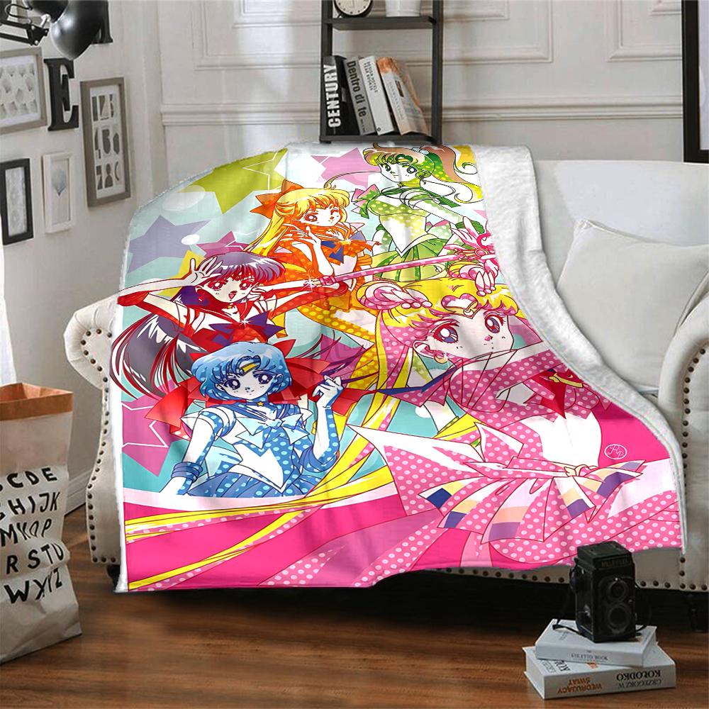 1Pc Superhero Girls' Adventure Blanket For Couch Bed Plush Cozy Fuzzy Blanket Super Soft Warm Blankets For Fall And Winter 0918243