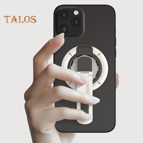 Magnetic Phone Ring Stand 360 Degrees Rotating Luminous Phone Bracket Multi-Angle Adjustable Double-Sided Phone Holder for Stress Relief & Mood