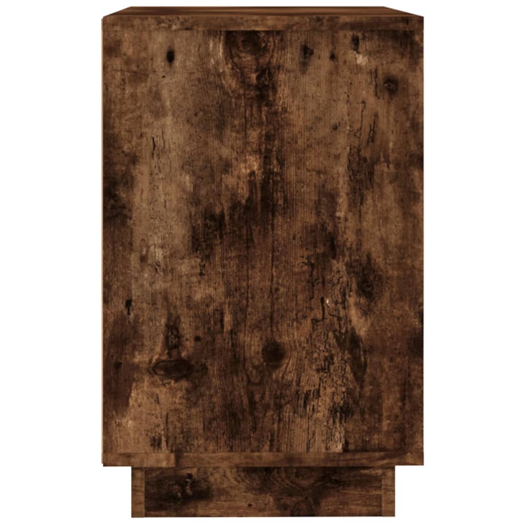 Sideboard Smoked Oak 102x35x60 cm Wood Based Panel