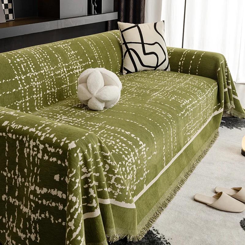 Chenille Annual Ring Sofa Cover Cloth One Towel Multi-use Simple Ins Sofa Towel One-piece All-inclusive Sofa Cover