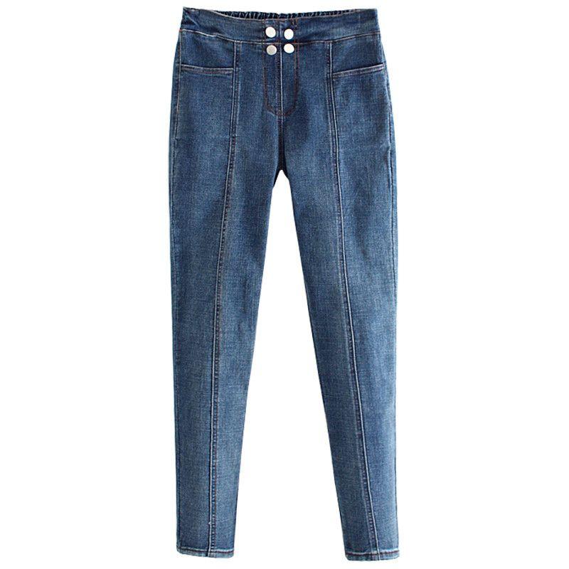 

Speed Amazon Elastic Skinny Jeans Oversize Women s Clothing Dark blue XL (60.00 kg-65.00 kg recommended