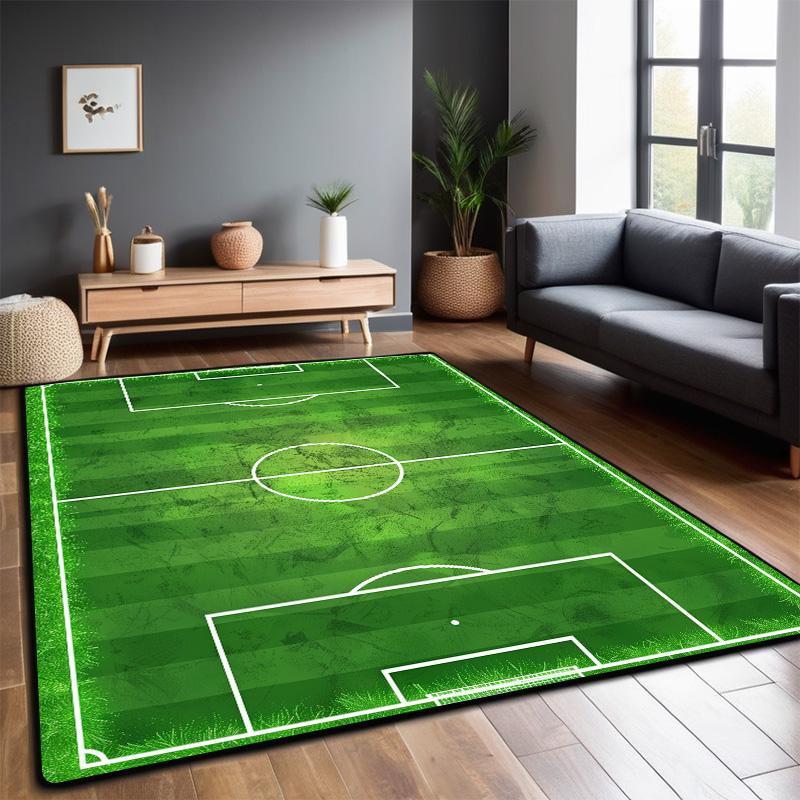 Football Field Carpet Living Room Foldable Big Size Floor Mats 200x300cm Non-slip Play Mat for Children Bedroom Machine Washable