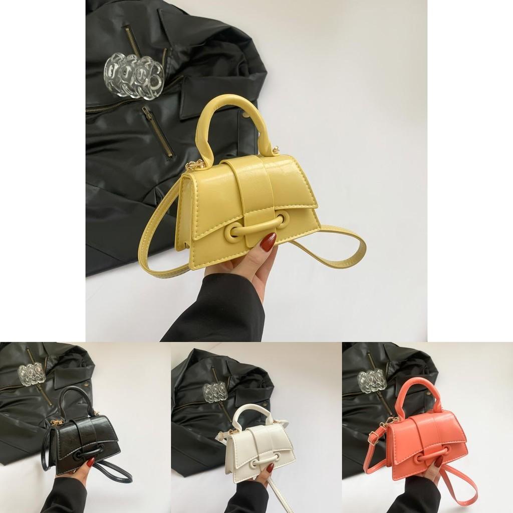 Chic Minimalist Stylish Handbag In Black White Orange Yellow Or Khaki Perfect For Everyday Use