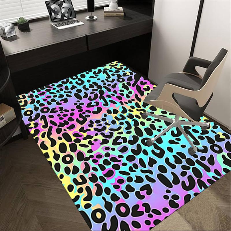 

1PC Leopard print Non-Slip Floor carpet, Office, family, bedroom, Studio - Large Area Rug, Vibrant Colors, Longlasting Material-X413 60cm by 90cm