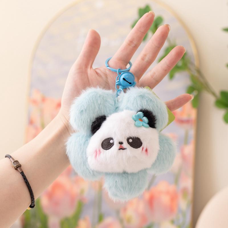 Cartoon Capibara Capybara Doll Plush Toy Hamburger Capybara Panda Small Pendant Bag Keychain