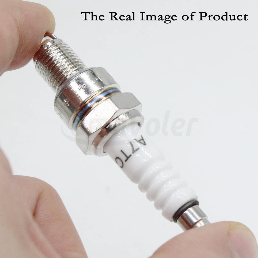 A7TC Spark Plug Fit for GY6 50 Cc 70cc 90 Cc 110cc 125 Cc 150cc ATVs Dirt Bikes Go Karts Scooters Quad 4 Wheeler Pit Bike Dune Buggy Sandrail Moped
