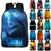 Strapazierfähiger 3D Godzilla King Of The Monsters Rucksack Kinder Schultasche mit klassischem Reiz
