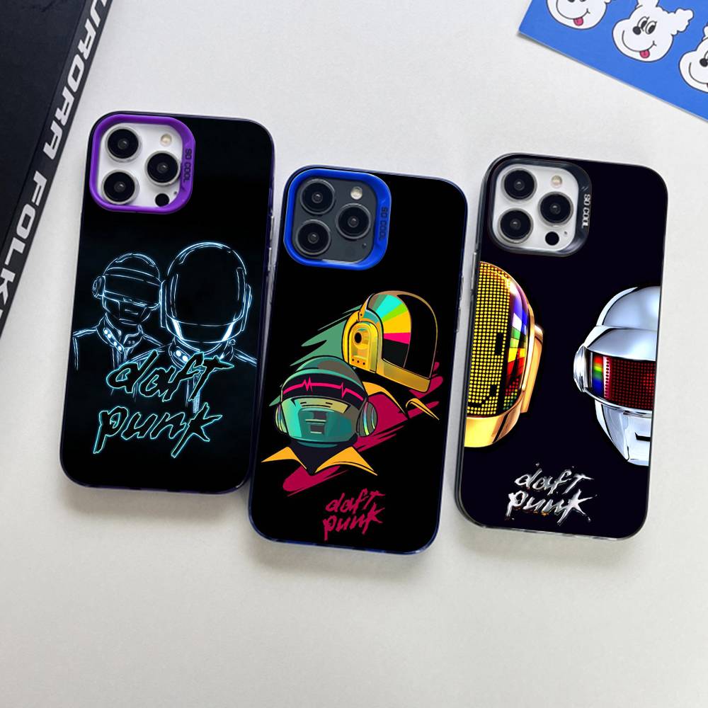D-Daft Punk Band France Color Phone Case For IPhone 17 16 15 14 13 12 11 Pro Max Plus Pro Shell
