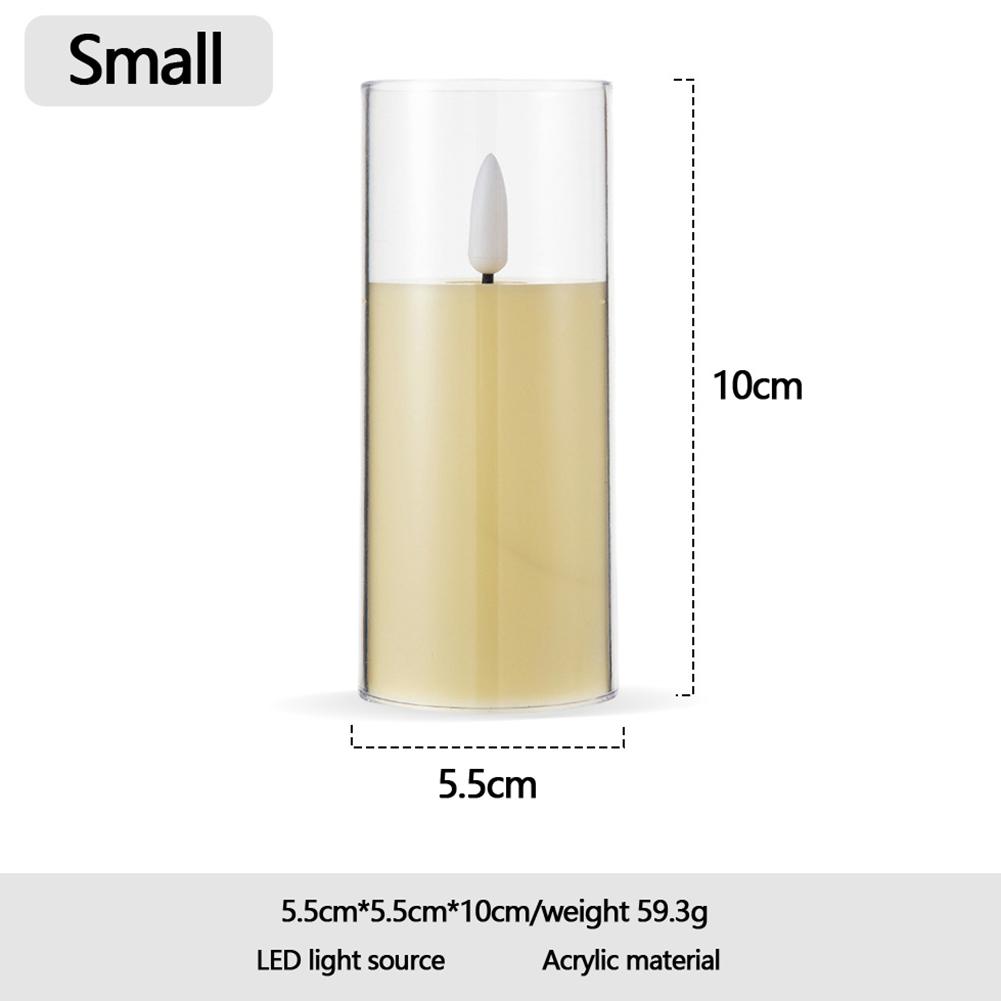

Беспламенные свечи светодиодные электронные свечи акриловые свечи-столбы на батарейках мерцающие свечи для свадьбы Рождество