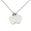 Used TIFFANY&Co. Necklace Return to Double Heart Silver925 2.9g Silver Pendant