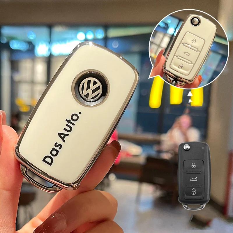

Для VW Чехол-оболочка для умного ключа автомобиля из ТПУ Для Volkswagen VW POLO Tiguan Passat B5 B6 B7 Golf EOS Scirocco Jetta MK6 Octavia Ac