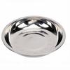 Stainless Steel Round Plate Unbreakable Dinner Dish Thickened Food Grade Serving Plate for Home Camping Use