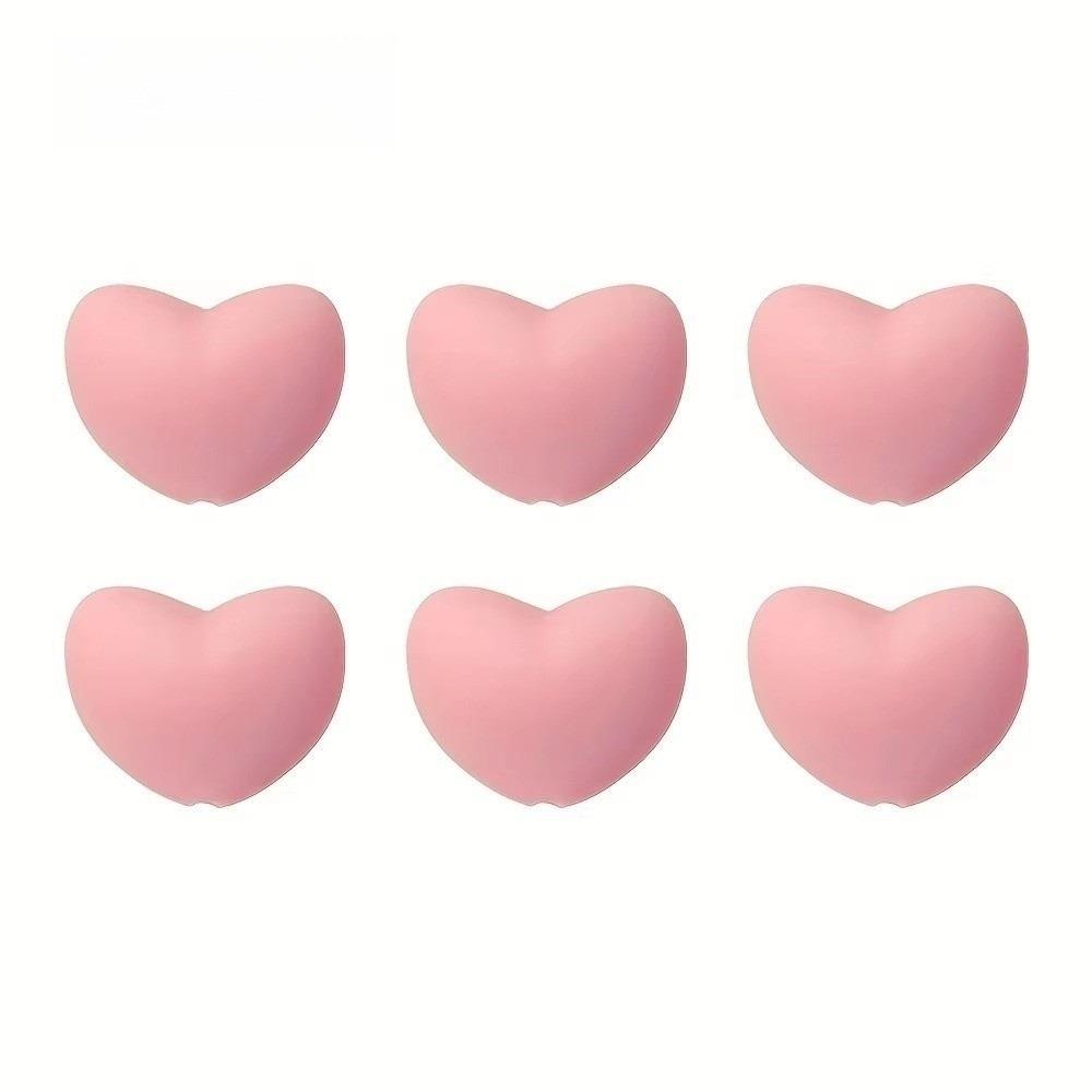 6/12PCS Silicone Knitting Needle Caps Multicolor Heart Shaped Knitting Needle Protectors Knitting Process Needle Point Stoppers