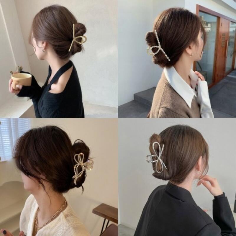 Metal Hair Clips Hair Clips Set of 6 D