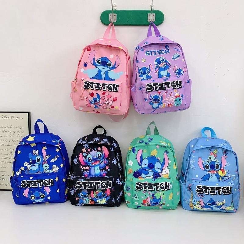 Stitch Kinderrucksack Aus Nylonmaterial Mit Weichen Gepolsterten Trägern Für Den Kindergarten
