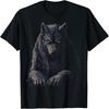 Werewolf Mythical Motif Fantasy Illustration Werewolf T-Shirt