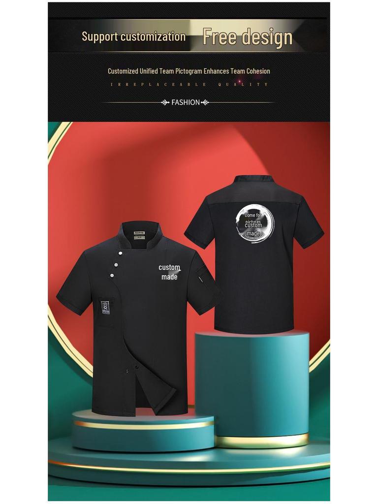Summer Waterproof Chef Uniform Set: Unisex Short & Long Sleeve for Restaurants & Catering
