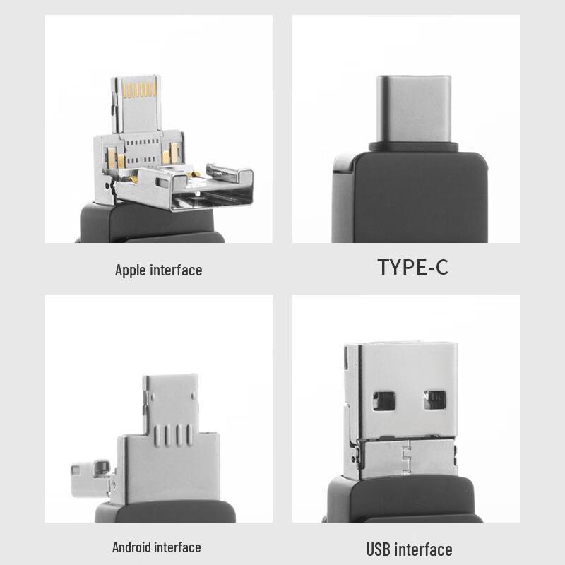 OLOEY 4-in-1 Mini USB Flash Drive for Android & PC