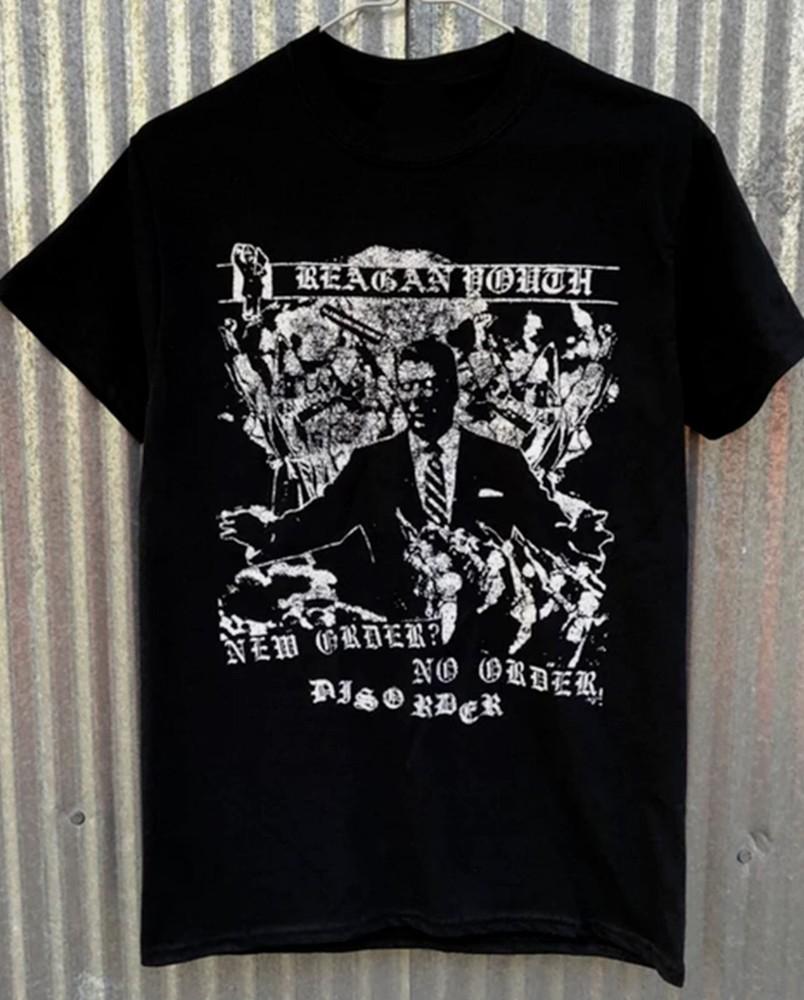 Reagan Youth New Order No Order Футболка Размер S-5XL Унисекс Футболка XL