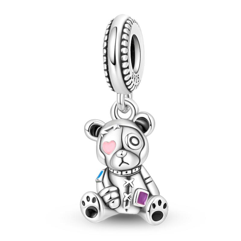 Jungfräuliches Kupfermetall Koala Elefant Kaninchen Haustier 3mm Charm Perlenkomponenten Perlenkomponenten Anhängerperlenkomponenten Ideal Entworfen für Geburtstage Hoch