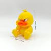 3D Printing Angry Yellow Duck Statue, Angry White Eyed Funny Duck, Humorous Indoor/outdoor Home Decoration and Car Decoration