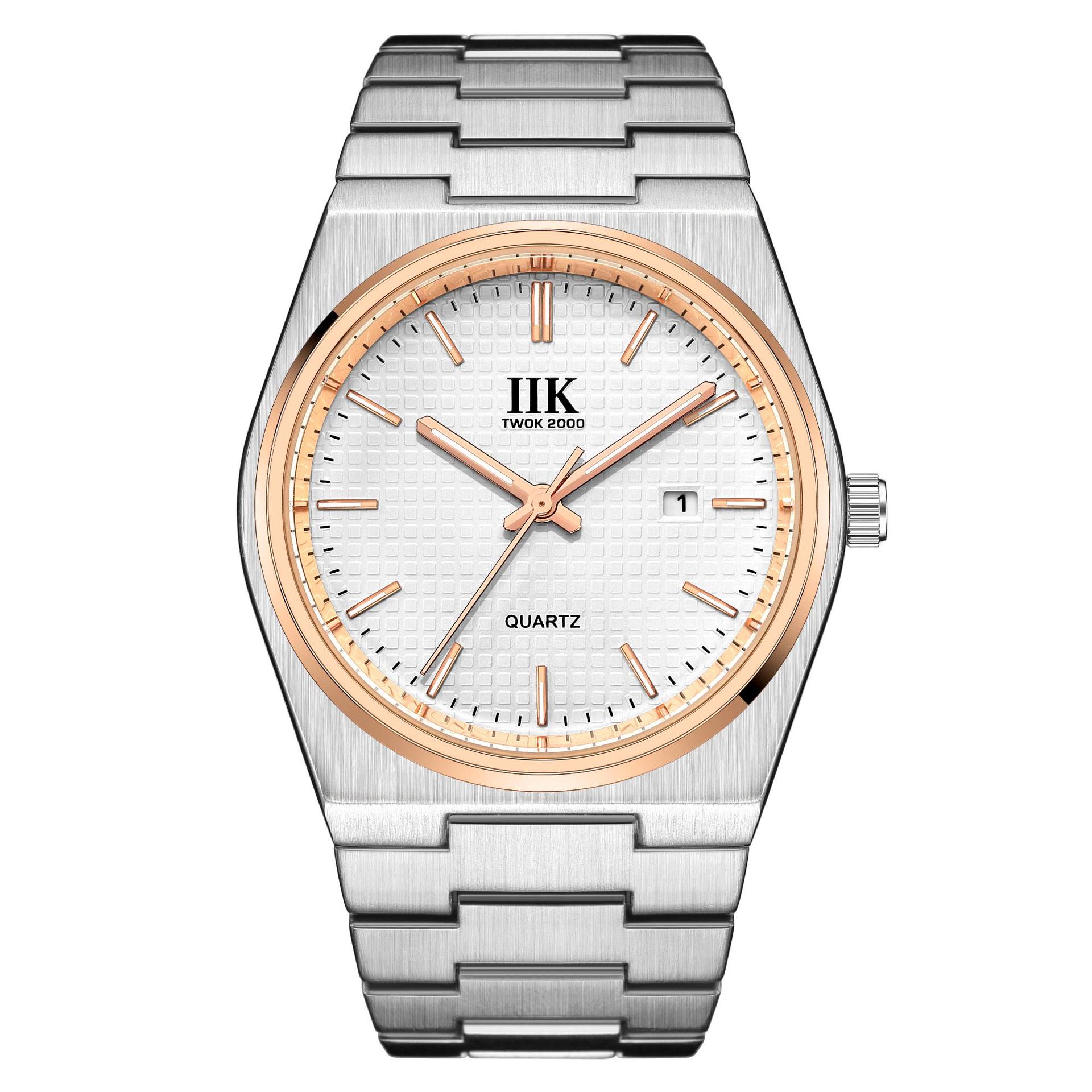 

IIK Модные водонепроницаемые спортивные часы с календарем, мужские часы, деловые кварцевые мужские часы