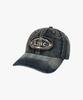 LMC Washed Denim Gothic Oval 6Panel Cap Dark Teal