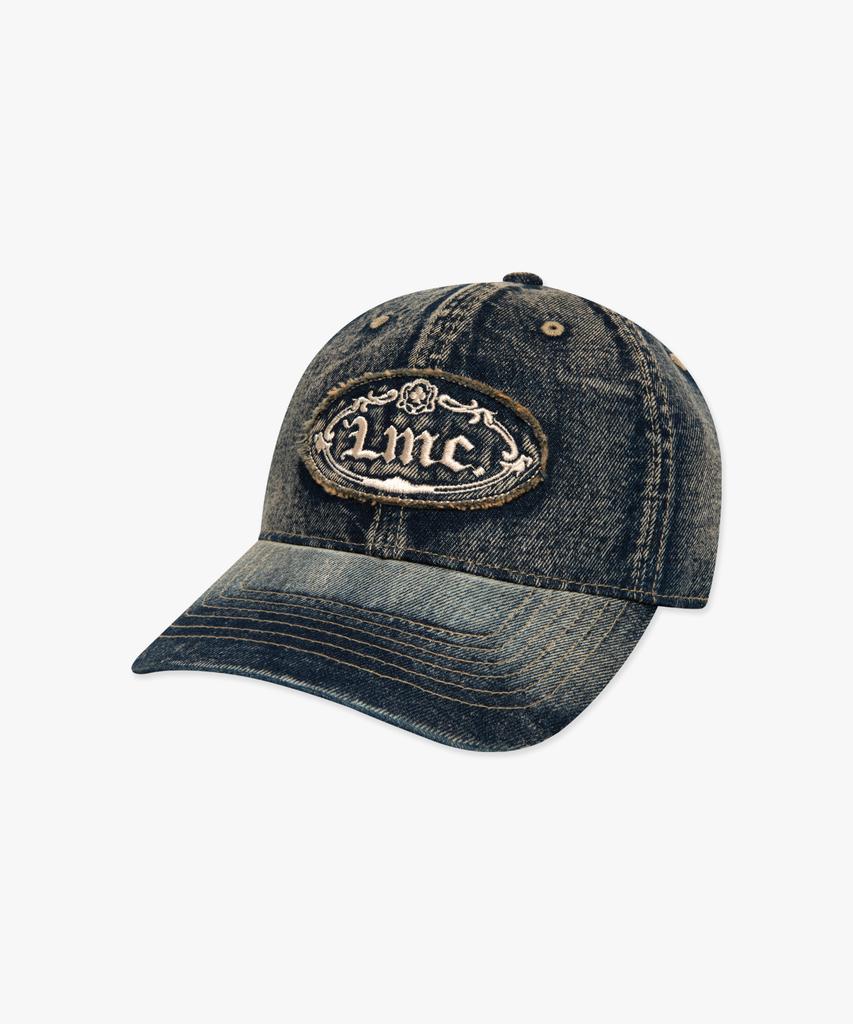 LMC Washed Denim Gothic Oval 6Panel Cap Dark Teal