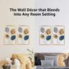 Gold Metal Wall Art Decor for Living Room | Elegant Iron Wall Hanging |  Wall Hanging | Wall Décor | Easy Installation | 42 x 28 cm Each | Set of 2
