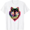 Cool Wolf Funny Wolf Lover Wildlife Men Boys Kids T-Shirt