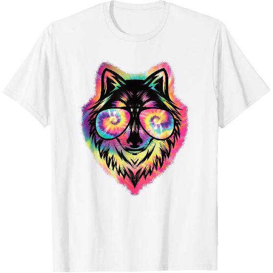 Cool Wolf Funny Wolf Lover Wildlife Men Boys Kids T-Shirt