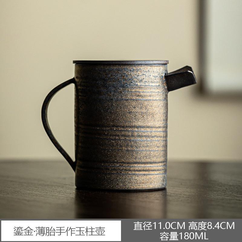 Gilt Rust Hand-made Teapot Creative Retro