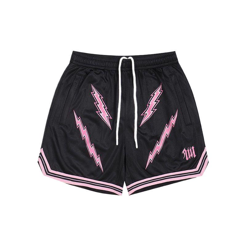 Schnelltrocknende Mesh-Basketballshorts - Bestickt, Knielang, Sport/Fitness