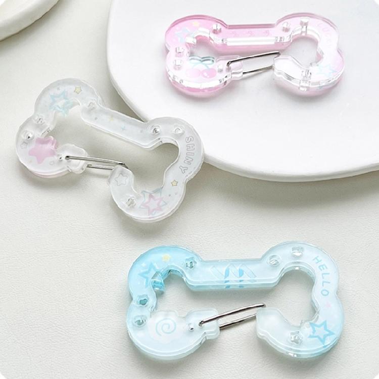 Künstlerischer Hohler Knochen Schlüsselanhänger für Mädchen Mode Schmuck Organizer Robustes Acrylmaterial Kundenspezifische Farboptionen