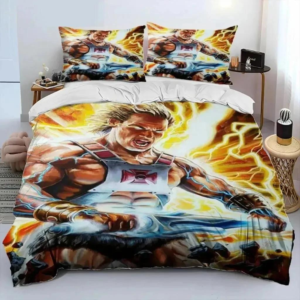 He Man The Masters Of The Universe Bedding Set Boys Girls Twin Queen Size Duvet Cover Pillowcase Bed Kids Adult