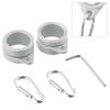 Exquisite High Quality Brand New Practical Flag Pole Ring Parts 2Pcs Aluminum Alloy Aluminum Pole Swivel Ring Anti-Wrap