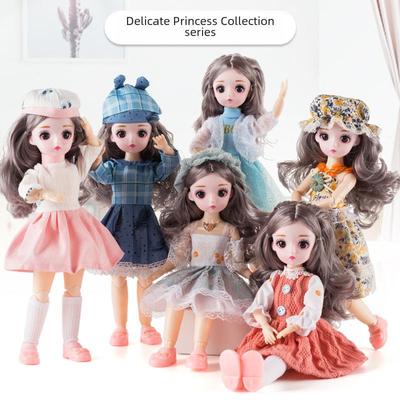 30cm Zestaw Lalka Barbie Yitian: Lalka BJD z Muzyką, Suknią Ślubną i Zmianami Stroju