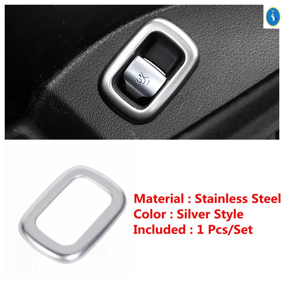 

Shiny Style/Black Style Rear Trunk Door Control Button Cover Trim Fit For Mercedes-Benz C class W206 -2025 Car Accessories Silver Style