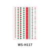 Creative Christmas Candle Stickers Christmas Tattoo Stickers Party Holiday Party Decoration Candle Window Stickers Gift for Home
