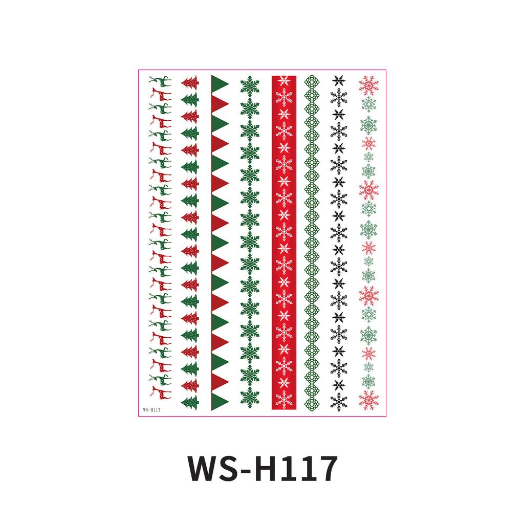 Creative Christmas Candle Stickers Christmas Tattoo Stickers Party Holiday Party Decoration Candle Window Stickers Gift for Home