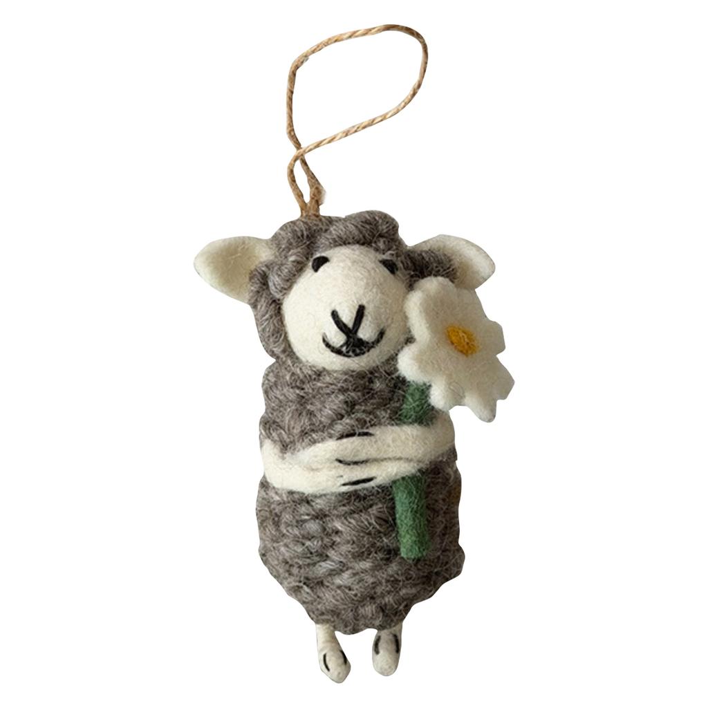 Cute Sheep Wool Pendant, Doll Accessory, Animal Doll Keychain, Bag Charm