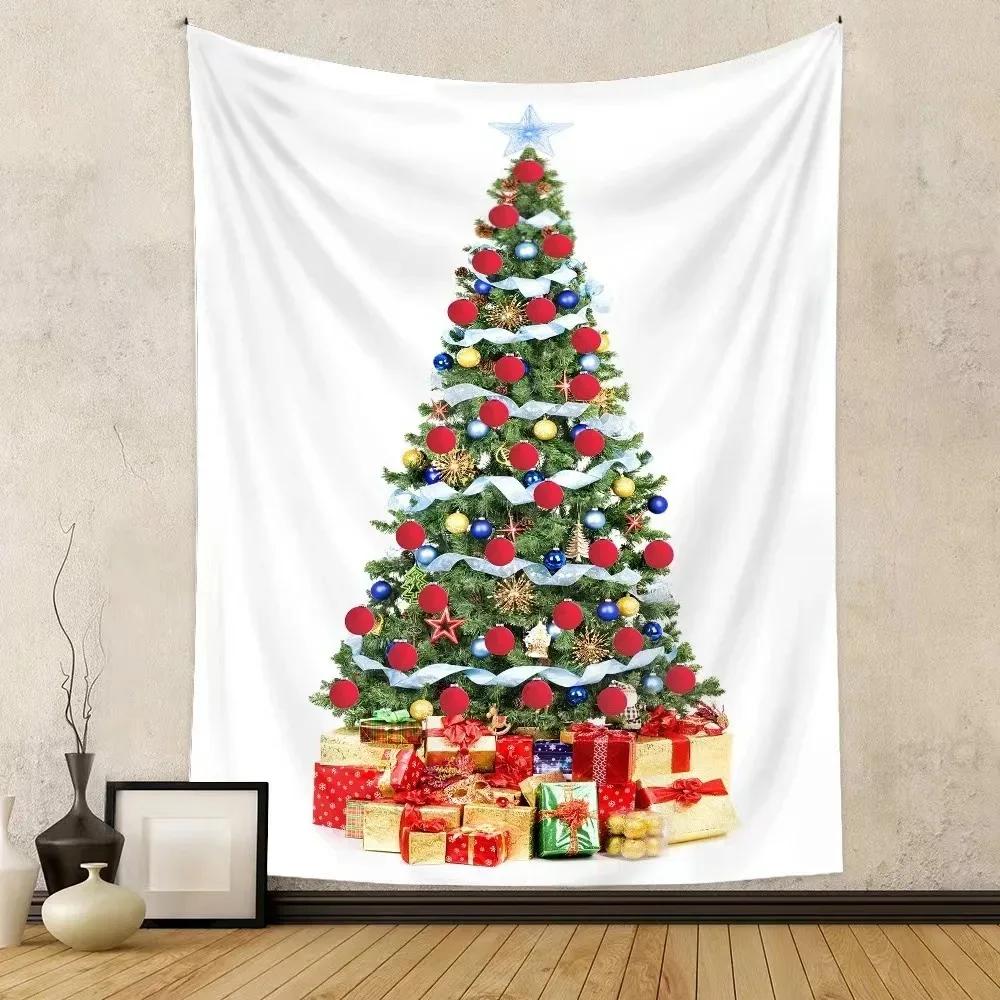 Christmas Tree Decoration Pattern Living Room Interior Home Wall Tapestry