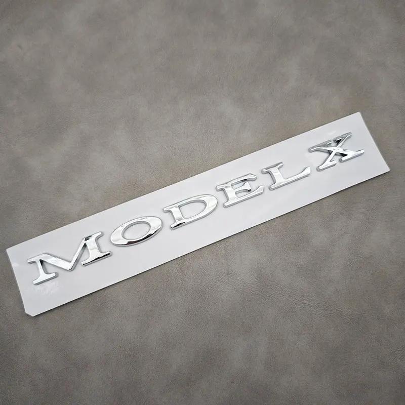 3D ABS Black Model 3 Letters Logo Car Rear Trunk Badge Sticker For Tesla Model 3 X S Y Auto Decal Accessories